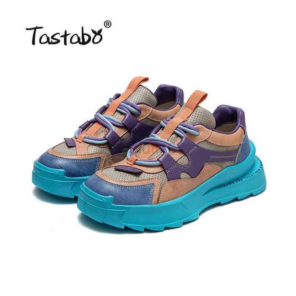 dress shoes sneakers women leather patchwork round toe cross tied design platform sole ladies waffle shoes handmade genuine, Black
dress shoes sneakers women leather patchwork round toe cross tied design platform sole ladies waffle shoes handmade genuine, Black