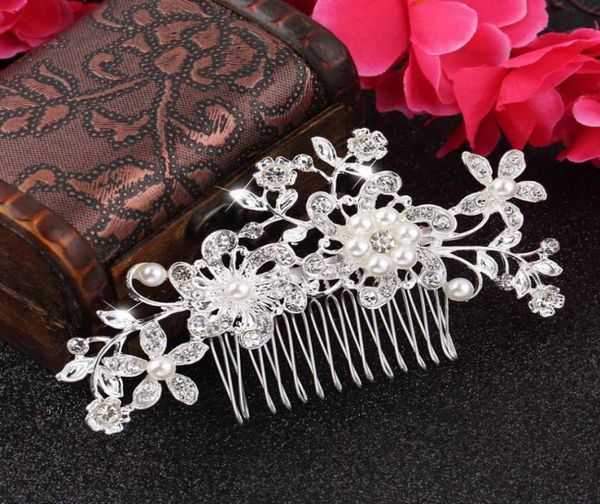 whole1pc floral wedding tiara sparkling silver plated crystal simulated pearl bridal hair combs hairpin jewelry hair accessor8293820
whole1pc floral wedding tiara sparkling silver plated crystal simulated pearl bridal hair combs hairpin jewelry hair accessor8293820