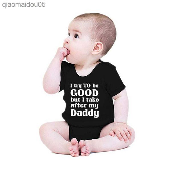 i try to be good but i take after my daddy funny baby bodysuit cotton short sleeve body baby boy girl onesies rompers clothes l230712, Blue
i try to be good but i take after my daddy funny baby bodysuit cotton short sleeve body baby boy girl onesies rompers clothes l230712, Blue