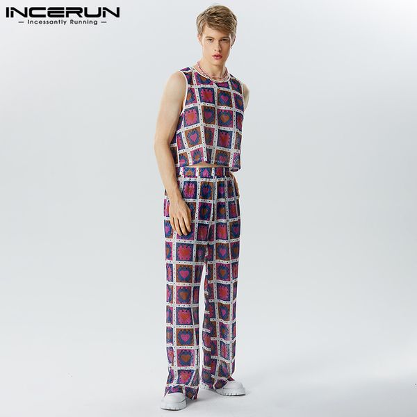 men's tracksuits stylish well fitting sets incerun sleeveless vests long pants casual allmatch male tracery twopiece s5xl 2023 230727, Gray
men's tracksuits stylish well fitting sets incerun sleeveless vests long pants casual allmatch male tracery twopiece s5xl 2023 230727, Gray