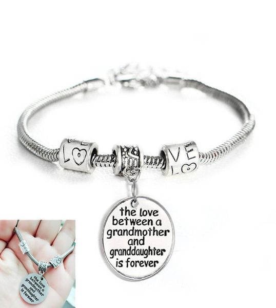 the love between grandmother and granddaughter is forever charm women bracelet bangle family jewelry gift for grandma6868662, Golden;silver
the love between grandmother and granddaughter is forever charm women bracelet bangle family jewelry gift for grandma6868662, Golden;silver