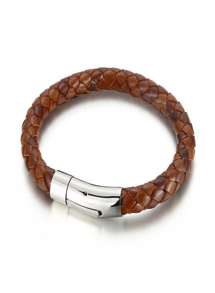handmade jewelry men039s brown blue color 8mm leather cord braided chain bracelet 215mm stainless steel clasp5410364, Black
handmade jewelry men039s brown blue color 8mm leather cord braided chain bracelet 215mm stainless steel clasp5410364, Black