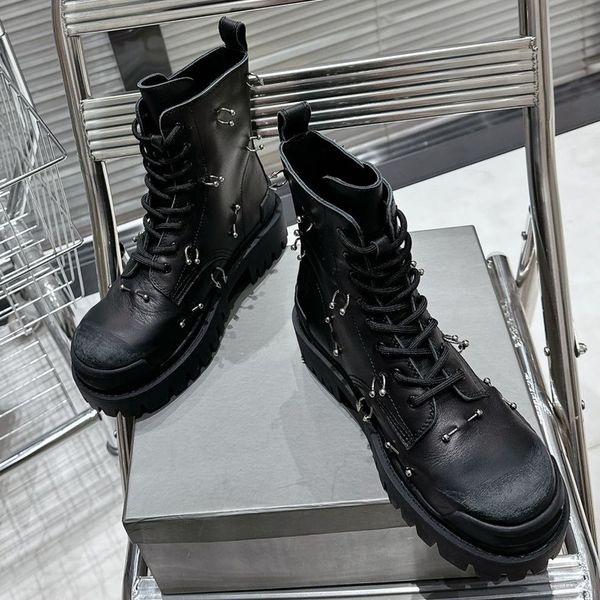 new womens brand boots derby shoe martin boot handsome street style comfort soft cowhide leather boots riveted booties non slip rubber sole, Black
new womens brand boots derby shoe martin boot handsome street style comfort soft cowhide leather boots riveted booties non slip rubber sole, Black