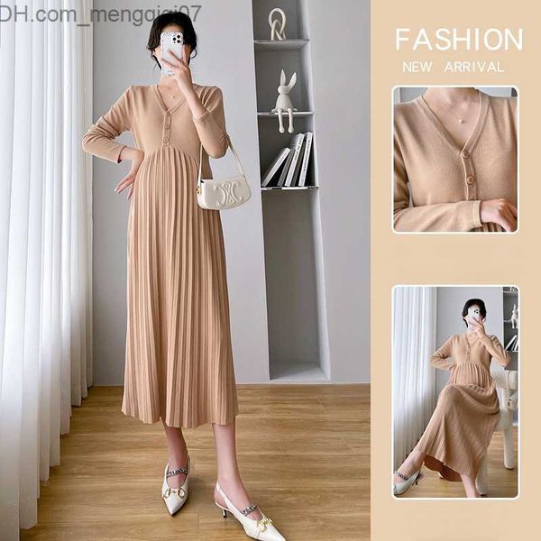 maternity dresses winter women's knitted autumn dress long sleeve v-neck maternal dress z230728, White
maternity dresses winter women's knitted autumn dress long sleeve v-neck maternal dress z230728, White
