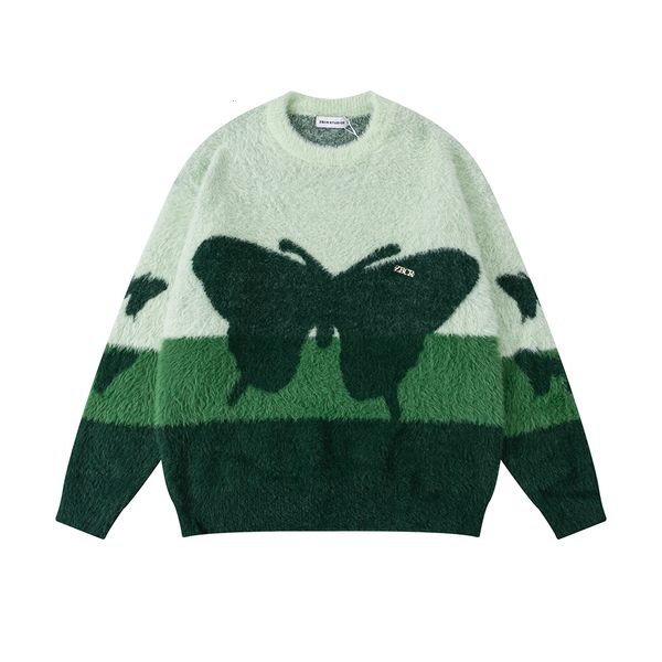 women's sweaters mink hair contrast strip butterfly round neck ropa hombre sweater pullover streetwear baggy y2k casaco masculino knit, White;black
women's sweaters mink hair contrast strip butterfly round neck ropa hombre sweater pullover streetwear baggy y2k casaco masculino knit, White;black