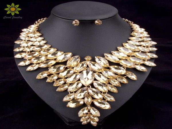 6colors african bead jewelry sets wedding necklace womens jewellery set gold plated crystal necklace and earrings9188404, Silver
6colors african bead jewelry sets wedding necklace womens jewellery set gold plated crystal necklace and earrings9188404, Silver