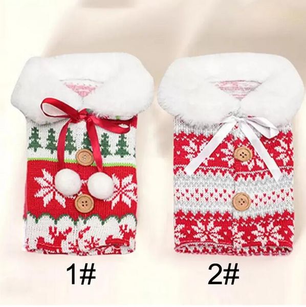 ups christmas knit wine bottle covers snowflake tree cover with bowknot beer cover new year xmas home decoration
ups christmas knit wine bottle covers snowflake tree cover with bowknot beer cover new year xmas home decoration