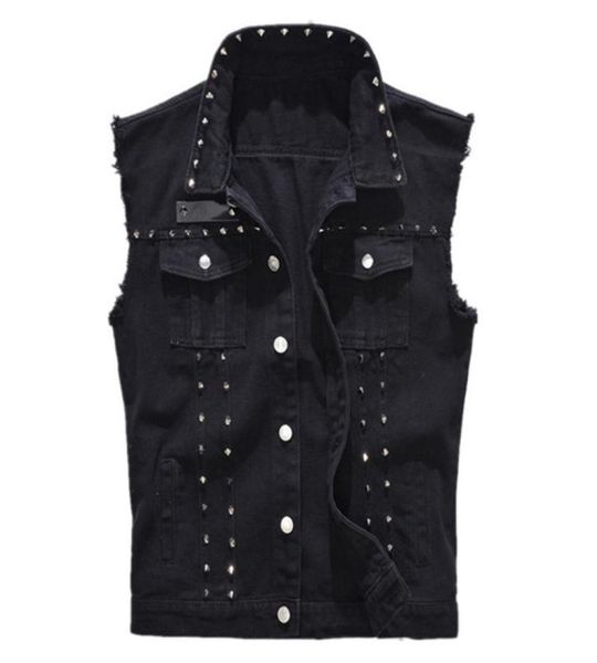 fashion high street men denim vest punk style rivet jeans waistcoat plus size m5xl male motorcycle sleeveless jean jacket black1622645, Black;white
fashion high street men denim vest punk style rivet jeans waistcoat plus size m5xl male motorcycle sleeveless jean jacket black1622645, Black;white