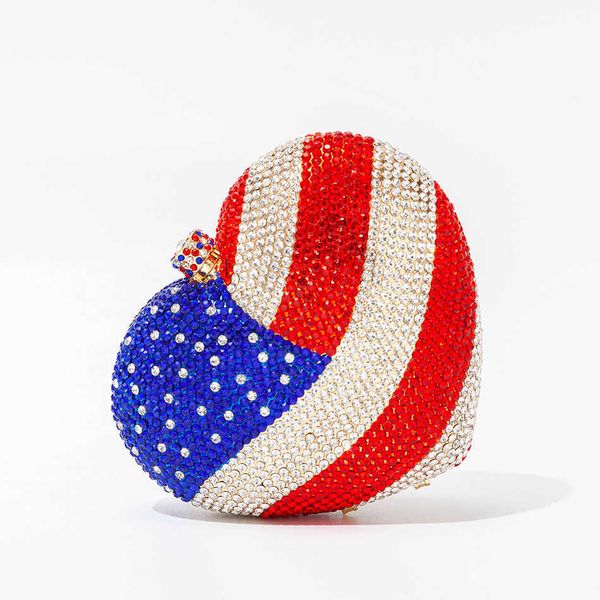 evening bags heart shaped crystal clutch bag women designer boutique novelty rhinestone american flag purse and handbag wedding party 230427
evening bags heart shaped crystal clutch bag women designer boutique novelty rhinestone american flag purse and handbag wedding party 230427
