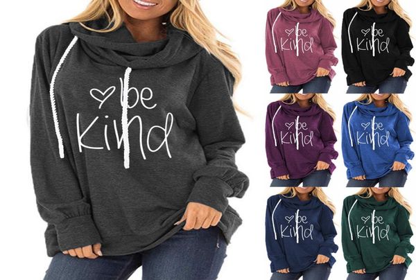 woman long sleeve hat hoodies be kind letter printed round neck loose sweatshirt cotton blend hoodie3445254, Black
woman long sleeve hat hoodies be kind letter printed round neck loose sweatshirt cotton blend hoodie3445254, Black