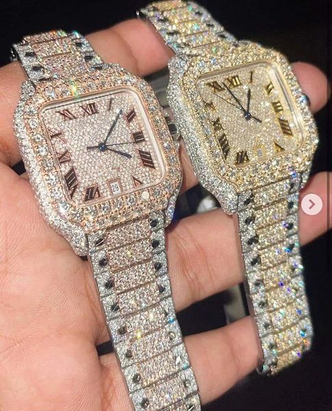 luxury mens watch for men designer movement watches diamond moissanite watch montre iced out watch automatic men's montre luxe mens lux, Slivery;brown
luxury mens watch for men designer movement watches diamond moissanite watch montre iced out watch automatic men's montre luxe mens lux, Slivery;brown