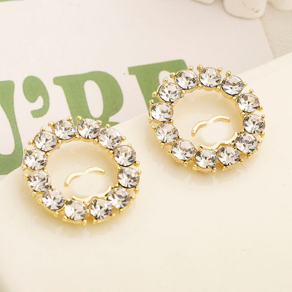 sweet 18k gold plated 925 silver luxury brand designers letters stud metal geometric famous women round crystal rhinestone pearl earring wed, Golden;silver
sweet 18k gold plated 925 silver luxury brand designers letters stud metal geometric famous women round crystal rhinestone pearl earring wed, Golden;silver
