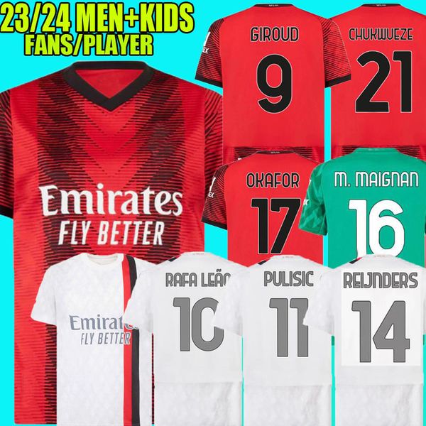 23/24 ac milans giroud soccer jerseys chukwueze 2023 2024 away pulisic theo okafor 4th shirt romagnoli rafa leao s.castillejo reijnders loft, Black;yellow
23/24 ac milans giroud soccer jerseys chukwueze 2023 2024 away pulisic theo okafor 4th shirt romagnoli rafa leao s.castillejo reijnders loft, Black;yellow