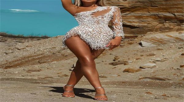fashion-summer women party dress long sleeve one shoulder mesh silver sequin short slit dress2104262, Black;gray
fashion-summer women party dress long sleeve one shoulder mesh silver sequin short slit dress2104262, Black;gray