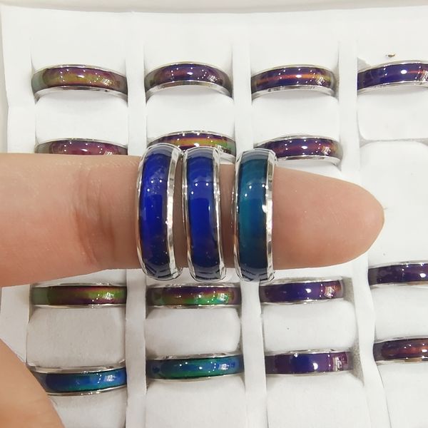 36/pcs stainless steel ring color changing mood ring emotional temperature color changing fashion feeling temperature glaze seven color ring, Silver
36/pcs stainless steel ring color changing mood ring emotional temperature color changing fashion feeling temperature glaze seven color ring, Silver
