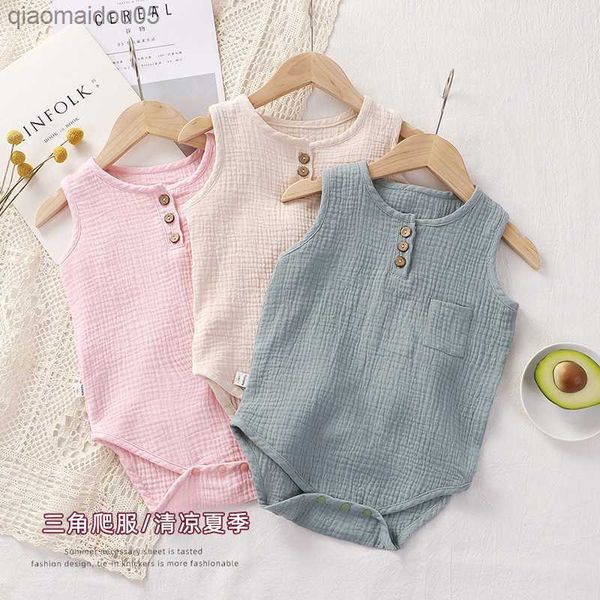 baby girls and boys casual plain color sleeveless round neck onesie clothes for summer l230712, Blue
baby girls and boys casual plain color sleeveless round neck onesie clothes for summer l230712, Blue