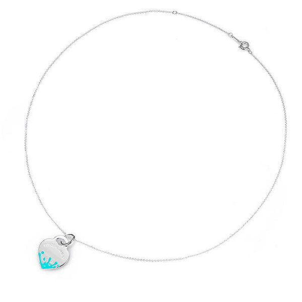 high version tiffay necklace women's ins style fashion advanced jewelry heart shaped pendant, Silver
high version tiffay necklace women's ins style fashion advanced jewelry heart shaped pendant, Silver
