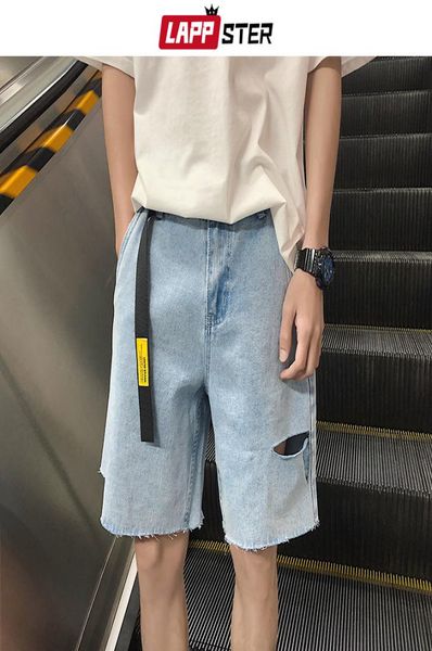 lappster summer men belt hole jeans shorts 2020 mens streetwear hip hop denim shorts casual fashions harajuku joggers ins mx29738879, Blue
lappster summer men belt hole jeans shorts 2020 mens streetwear hip hop denim shorts casual fashions harajuku joggers ins mx29738879, Blue