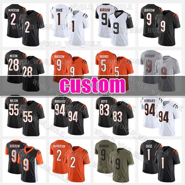 9 joe burrow 2 evan mcpherson football jersey 1 ja'marr chase 5 tee higgins cincinnatis bengals sam hubbard mixon daxton hill dax trey, Black;red
9 joe burrow 2 evan mcpherson football jersey 1 ja'marr chase 5 tee higgins cincinnatis bengals sam hubbard mixon daxton hill dax trey, Black;red