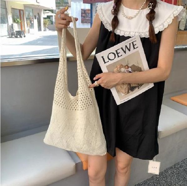 korean ins solid color diamond gotot bag hollow knitting wool bag casual underarm bag shoulder bag 02
korean ins solid color diamond gotot bag hollow knitting wool bag casual underarm bag shoulder bag 02