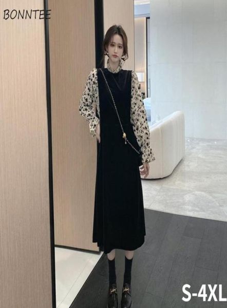 casual dresses long sleeve dress women french style fashion allmatch patchwork ruffled collar vintage vestidos mujer chic clothes2857137, Black;gray
casual dresses long sleeve dress women french style fashion allmatch patchwork ruffled collar vintage vestidos mujer chic clothes2857137, Black;gray