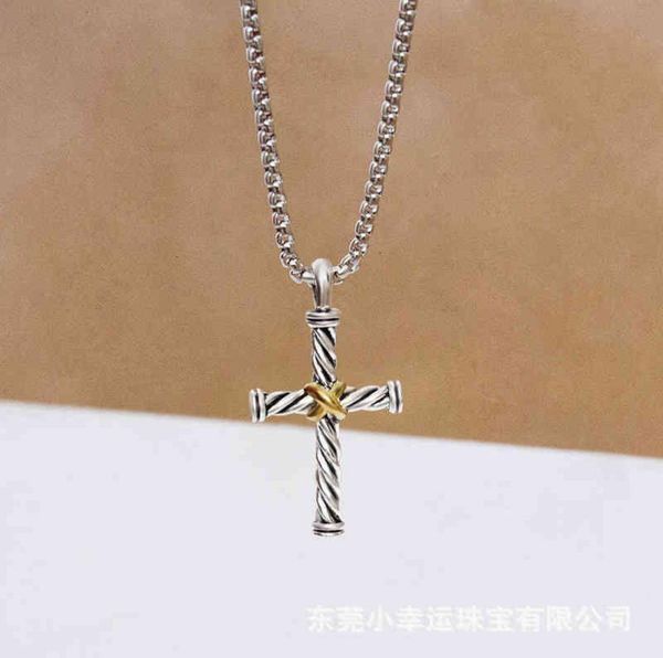 necklace dy cross men women luxury designer x thread pendant fashion line retro wear necklaces birthday gift2480755, Silver
necklace dy cross men women luxury designer x thread pendant fashion line retro wear necklaces birthday gift2480755, Silver
