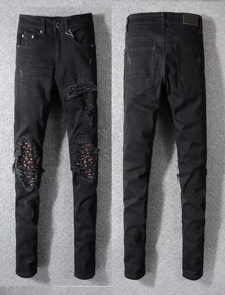 new italy style 573 men039s distressed hollow out pants art ribs patches skinny black jeans slim trousers size 284014093292, Blue
new italy style 573 men039s distressed hollow out pants art ribs patches skinny black jeans slim trousers size 284014093292, Blue