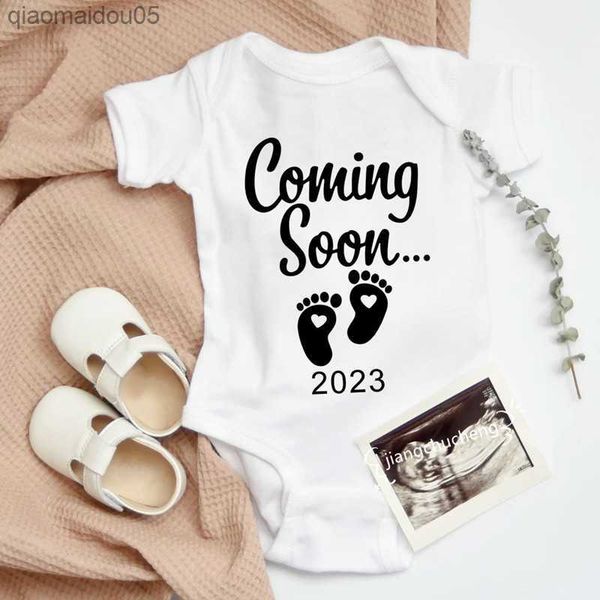baby coming soon 2023 baby announcement onesies newborn bodysuits summer baby boys girls pregnancy reveal ropa jumpsuit clothes l230712, Blue
baby coming soon 2023 baby announcement onesies newborn bodysuits summer baby boys girls pregnancy reveal ropa jumpsuit clothes l230712, Blue