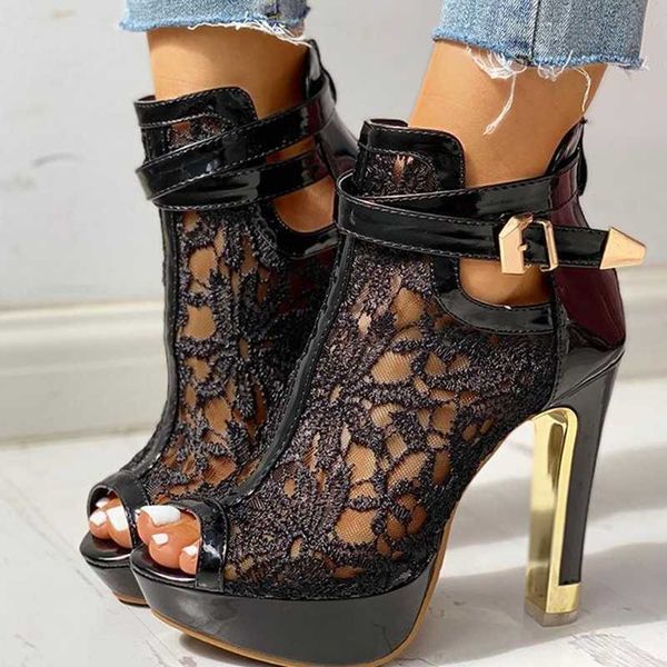 dress shoes lace high heels new women belt buckle high heels peep toe hollow platform sandals summer party boot large size women shoes, Black
dress shoes lace high heels new women belt buckle high heels peep toe hollow platform sandals summer party boot large size women shoes, Black