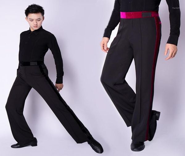 stage wear male latin dancing pants black for men tango chacha rumba professional costumes ballroom trousers bl131516262328, Black;red
stage wear male latin dancing pants black for men tango chacha rumba professional costumes ballroom trousers bl131516262328, Black;red
