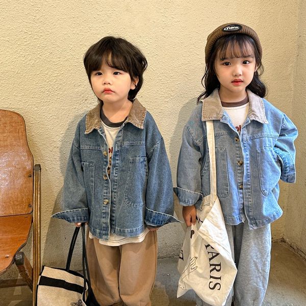 jackets childrens clothes girls jean jacket boys solid casual loose pocket coat 230728, Blue;gray
jackets childrens clothes girls jean jacket boys solid casual loose pocket coat 230728, Blue;gray