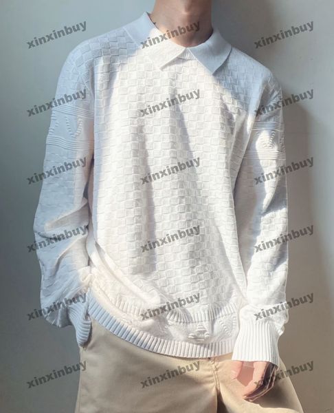 xinxinbuy men women designer sweatshirt hoodie flower plaid letter jacquard sweater blue black white m-2xl, Black;brown
xinxinbuy men women designer sweatshirt hoodie flower plaid letter jacquard sweater blue black white m-2xl, Black;brown