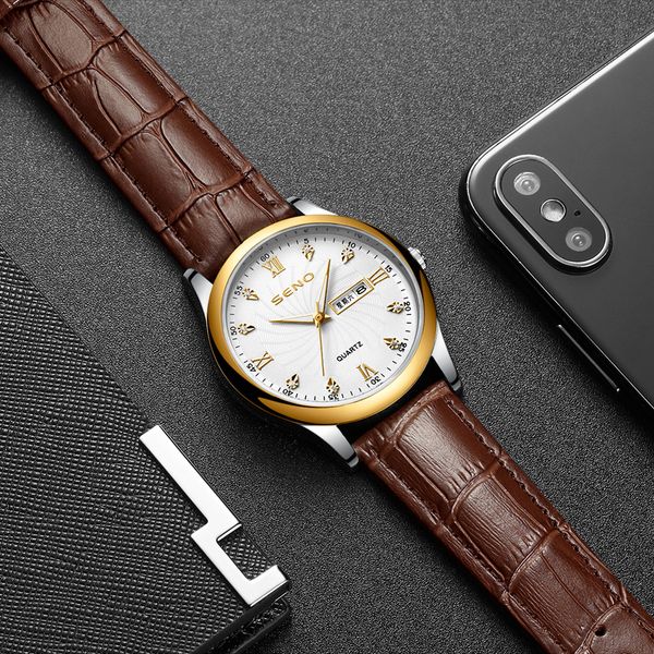 mens watch watches luxury casual waterproof quartz-battery leather 39mm watch, Slivery;brown
mens watch watches luxury casual waterproof quartz-battery leather 39mm watch, Slivery;brown
