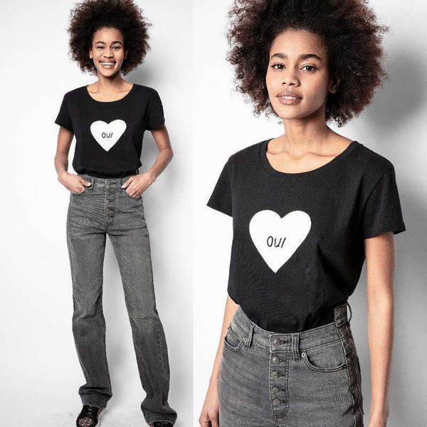 zadig voltaire designer classic fashion tide shirts tee shirt white love letter oui printed cotton round neck black short sleeve t-shirtt sh
zadig voltaire designer classic fashion tide shirts tee shirt white love letter oui printed cotton round neck black short sleeve t-shirtt sh