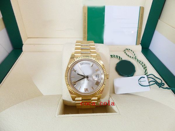 men watch 18k yellow gold president 40mm silver roman 228238 box card, Slivery;brown
men watch 18k yellow gold president 40mm silver roman 228238 box card, Slivery;brown