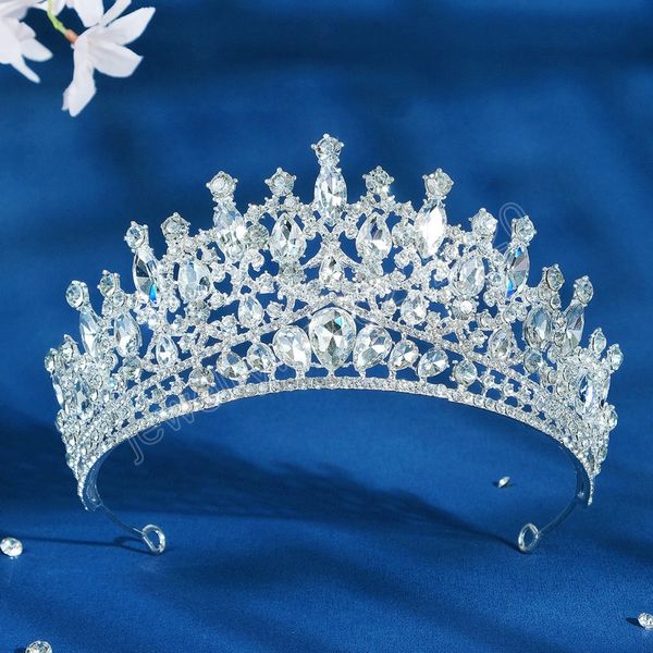 luxury elegant blue rhinestone tiara crown wedding party hair jewelry bridal bride green crystal crown hair accessories, White;golden
luxury elegant blue rhinestone tiara crown wedding party hair jewelry bridal bride green crystal crown hair accessories, White;golden