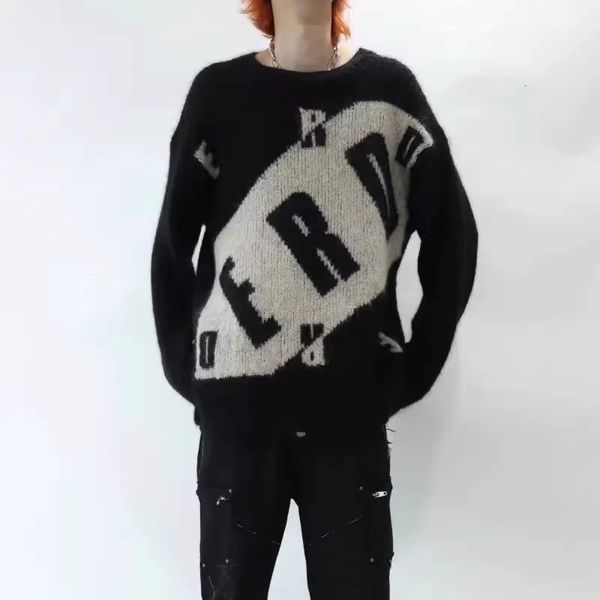 women's sweaters erd melancholy rich second generation letter eed wool sweater high street knitwear y2k men and women streetwear clothi, White;black
women's sweaters erd melancholy rich second generation letter eed wool sweater high street knitwear y2k men and women streetwear clothi, White;black