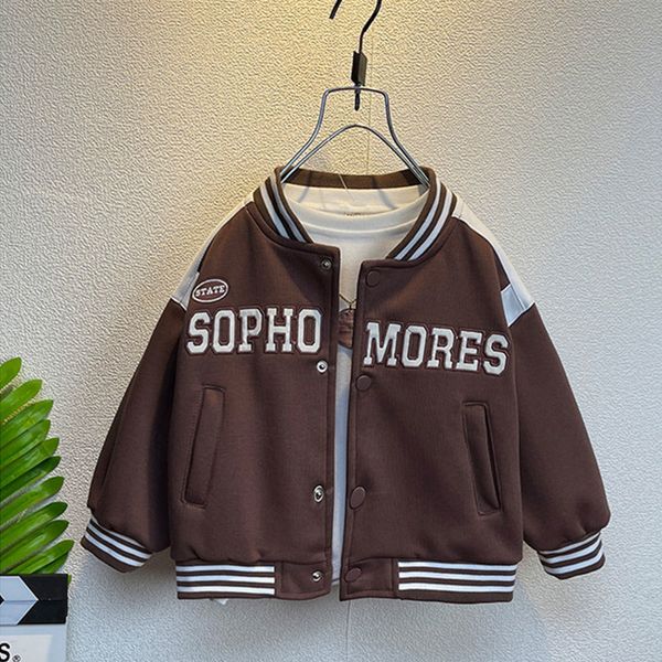 jackets autumn baby boys baseball coats cotton jacket for girls spring kids sweatshirt windbreaker children outerwear 112t 230728, Blue;gray
jackets autumn baby boys baseball coats cotton jacket for girls spring kids sweatshirt windbreaker children outerwear 112t 230728, Blue;gray