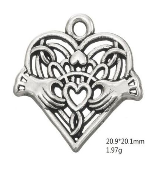 2021 antique silver plated claddagh friendship heart in hand pendant irish bff charm for diy bracelet5775138, Bronze;silver
2021 antique silver plated claddagh friendship heart in hand pendant irish bff charm for diy bracelet5775138, Bronze;silver