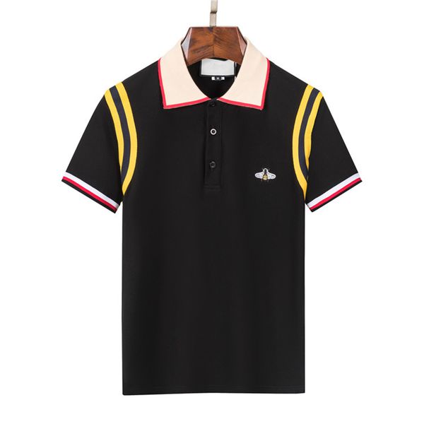 men designer polos shirt mens new luxury short sleeve casual t shirt high street fashion pure cotton solid color classic breathable shirt m-, White;black
men designer polos shirt mens new luxury short sleeve casual t shirt high street fashion pure cotton solid color classic breathable shirt m-, White;black