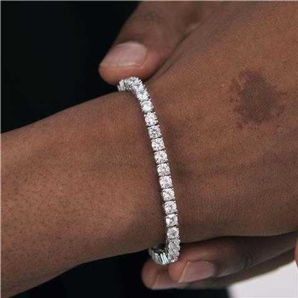 colorless full diamond zircon tennis bracelet hiphop gold silver versatile street style for men and women, Black
colorless full diamond zircon tennis bracelet hiphop gold silver versatile street style for men and women, Black