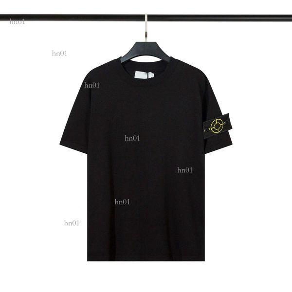 men's t shirt company designer stone tees summer menswear breathable loose button badge lovers street fashion 100% cotton d4, White;black
men's t shirt company designer stone tees summer menswear breathable loose button badge lovers street fashion 100% cotton d4, White;black