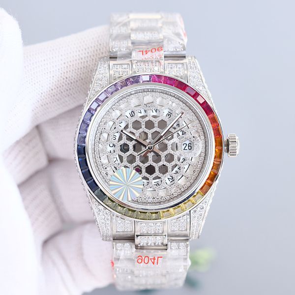 fashion diamond watch automatic mechanical movement designer watches sapphire 41mm stainless steel mens waterproof wristband montre de, Silver
fashion diamond watch automatic mechanical movement designer watches sapphire 41mm stainless steel mens waterproof wristband montre de, Silver