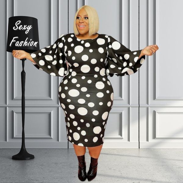 plus size dresses l5xl size dresse clothing half sleeve dot pattern summer bodycon casual female mini party dress drop 230727, Black
plus size dresses l5xl size dresse clothing half sleeve dot pattern summer bodycon casual female mini party dress drop 230727, Black