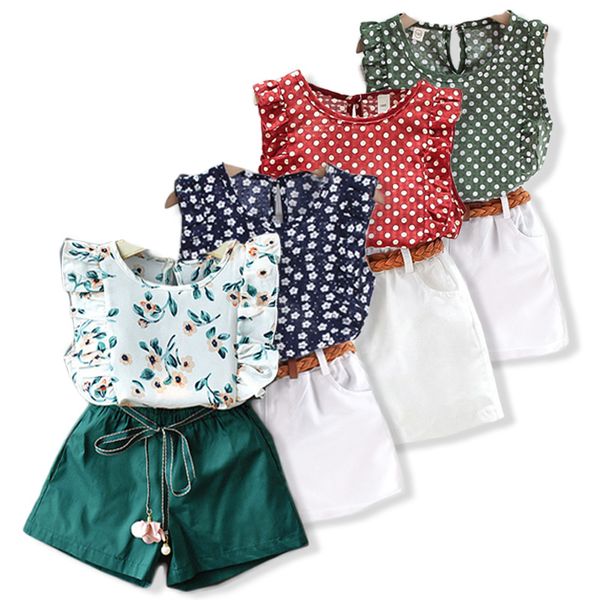 2023 summer baby girl clothes cute children's floral children's clothing girls + shorts 2 sets kids clothes set for girls, White
2023 summer baby girl clothes cute children's floral children's clothing girls + shorts 2 sets kids clothes set for girls, White