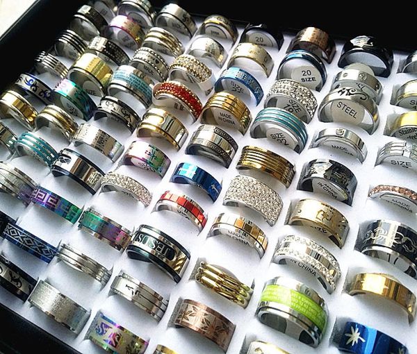 whole lots 50pcs mix styles men039s women039s fashion retro quality stainless steel wedding engagement jewelry rings bra5256033, Slivery;golden
whole lots 50pcs mix styles men039s women039s fashion retro quality stainless steel wedding engagement jewelry rings bra5256033, Slivery;golden
