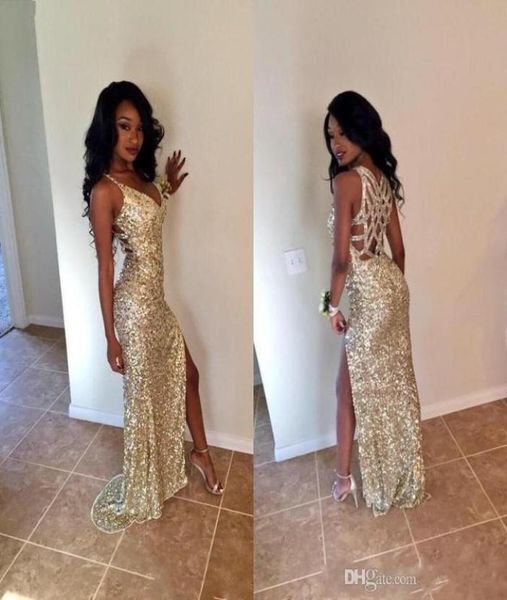 gold sequins long mermaid prom dresses thigh high splits magnetic halter vestidos de fiesta hollow back evening gowns party d2653020, Black
gold sequins long mermaid prom dresses thigh high splits magnetic halter vestidos de fiesta hollow back evening gowns party d2653020, Black