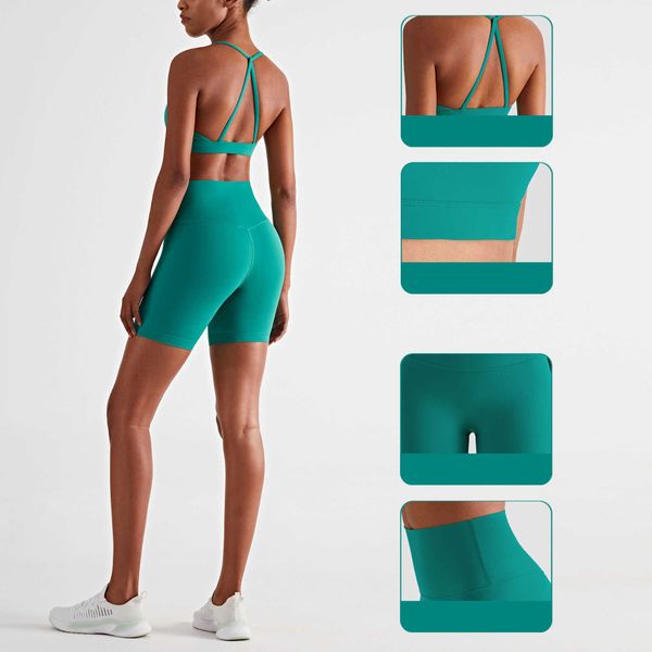 lulu suit seamless woman yoga sets two pieces gym shorts set backless sports bra high waist fitness shorts women tracksuit workout clothes 2
lulu suit seamless woman yoga sets two pieces gym shorts set backless sports bra high waist fitness shorts women tracksuit workout clothes 2
