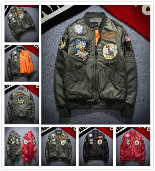 2017 new bomber jacket men ma-1 flight jacket pilot air force male ma1 army green military motorcycle jackets coats s-3xl8726516, Black;brown
2017 new bomber jacket men ma-1 flight jacket pilot air force male ma1 army green military motorcycle jackets coats s-3xl8726516, Black;brown