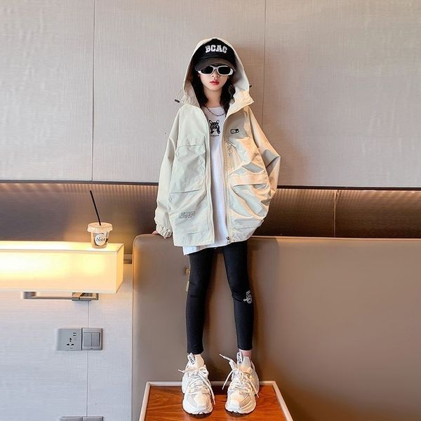 jackets spring autumn children girls loose causal coat hooded zipper letter print big pokets drawstring adjustable hem korean 230728, Blue;gray
jackets spring autumn children girls loose causal coat hooded zipper letter print big pokets drawstring adjustable hem korean 230728, Blue;gray